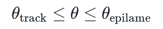 θ_track ≤ θ ≤ θ_epilame